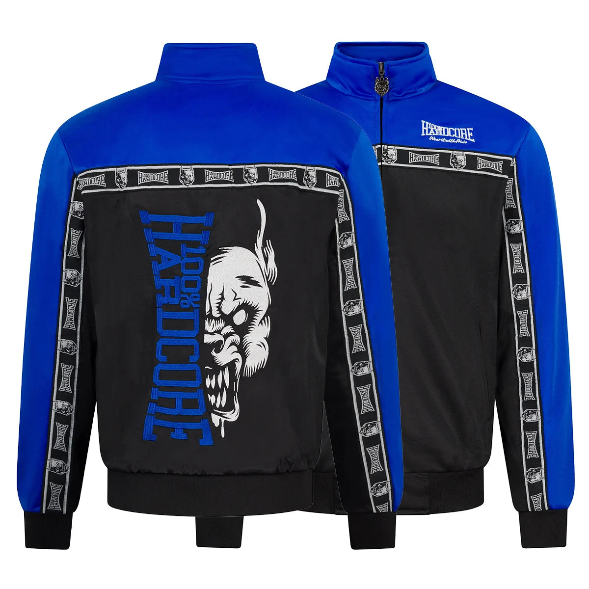 Track Jacket 100% Hardcore Essential – cobalt blue, widok przodu